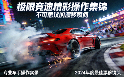 游戏集锦 - 《极限竞速》精彩操作集锦，不可思议的漂移瞬间